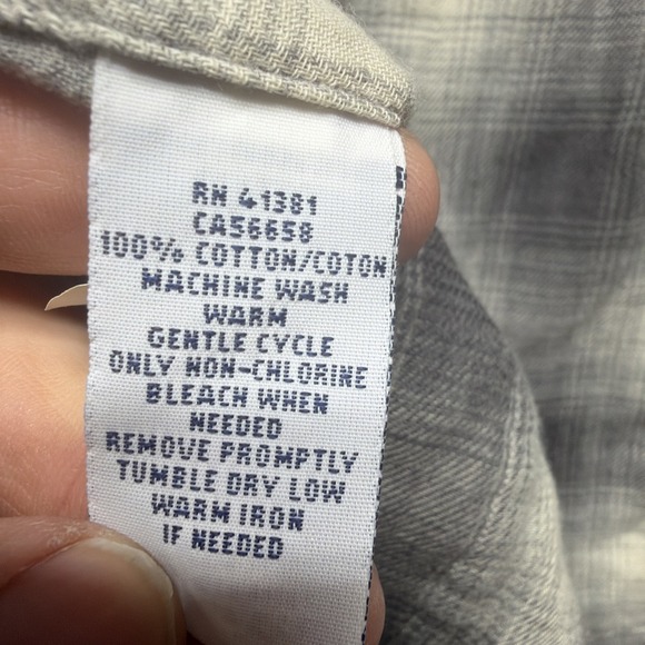 Polo Ralph Lauren Western Pearl Snap Shirt Gray‎ Plaid Men's Large Cowboy - Picture 6 of 9